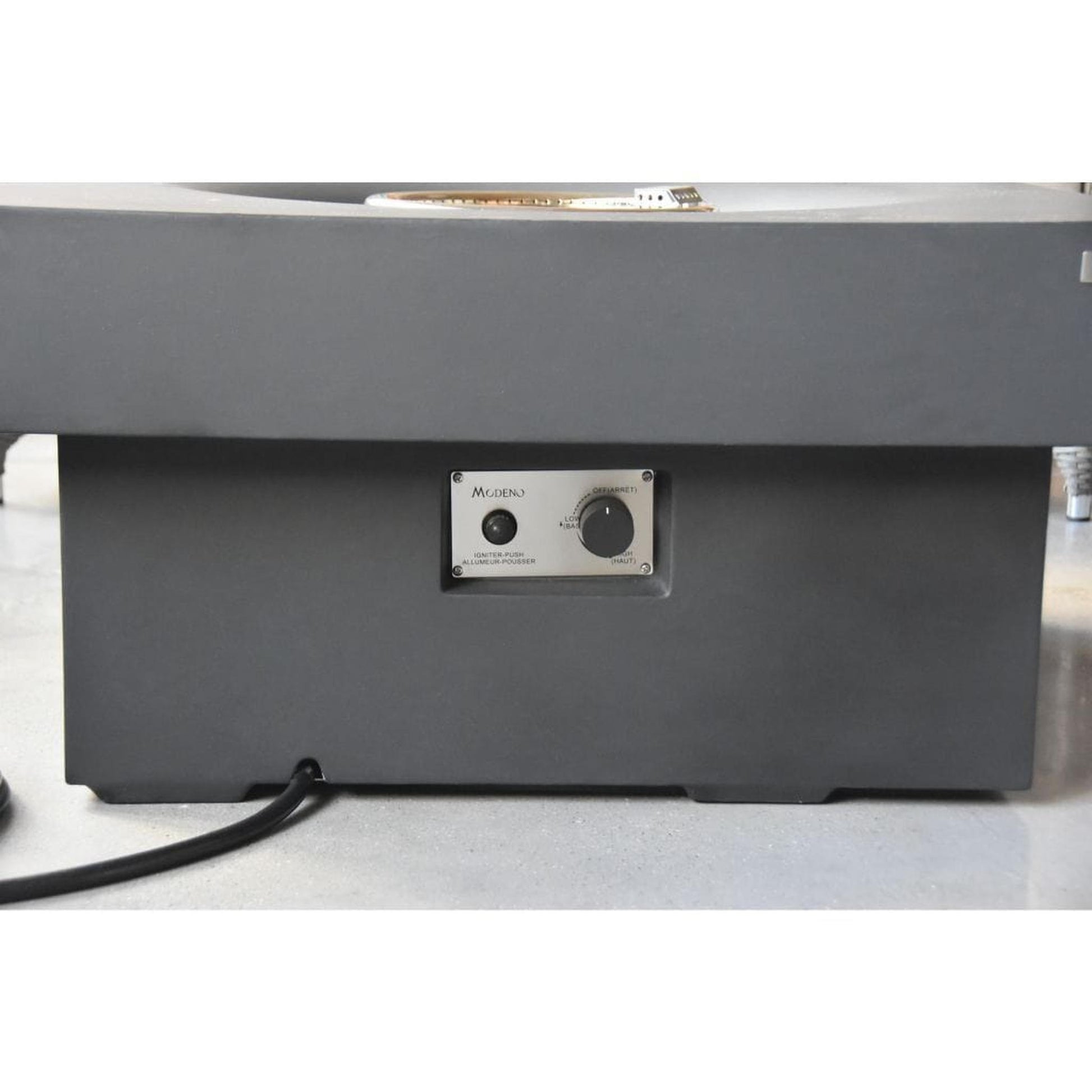 Modeno Branford 34" Black Natural Gas Fire Table