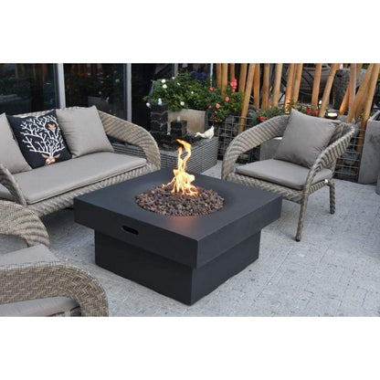 Modeno Branford 34" Black Natural Gas Fire Table