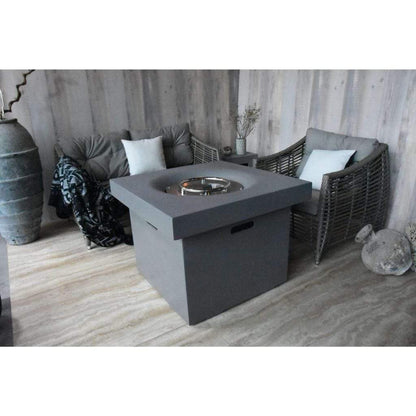Modeno Burlington 34" Matte Black Fire Table