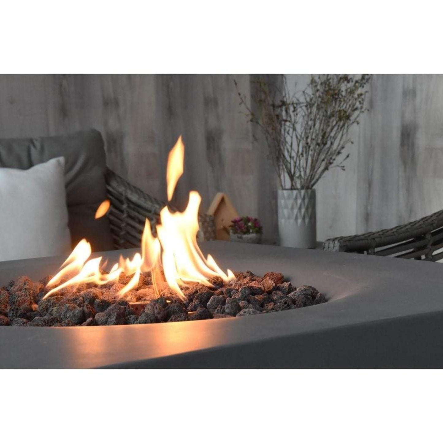 Modeno Burlington 34" Matte Black Fire Table