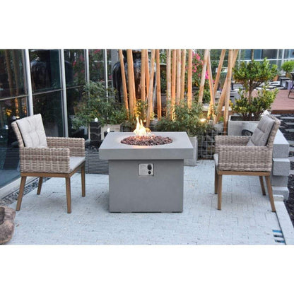 Modeno Burlington 34" Matte Black Fire Table