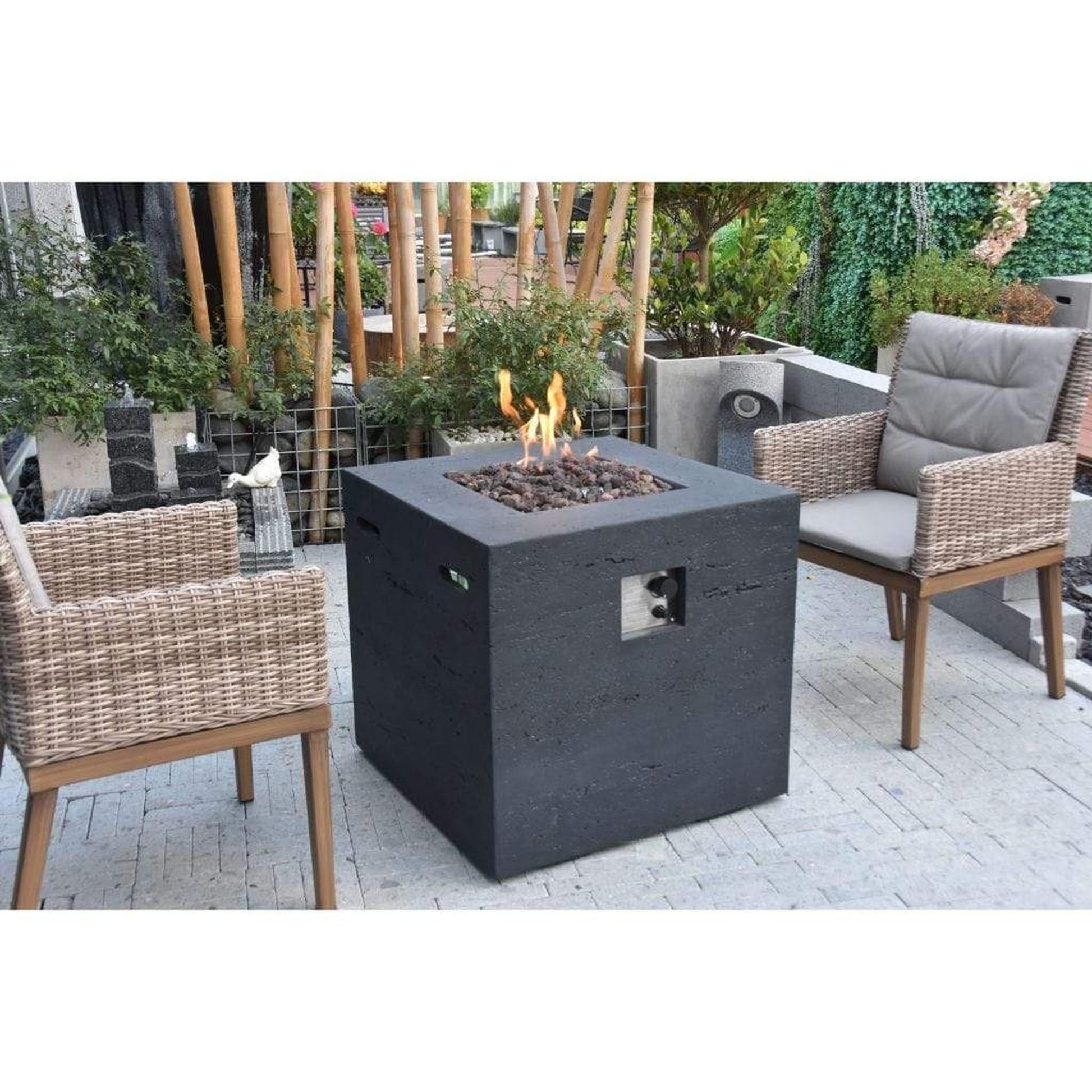 Modeno Ellington 27" Black Fire Table