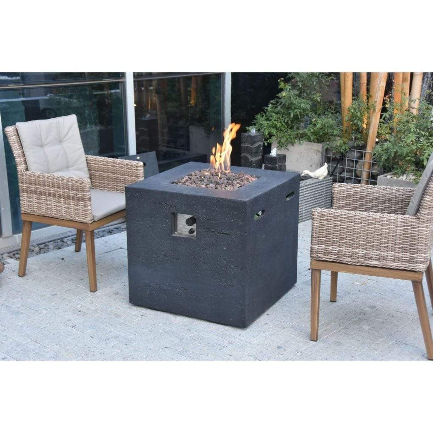 Modeno Ellington 27" Black Fire Table