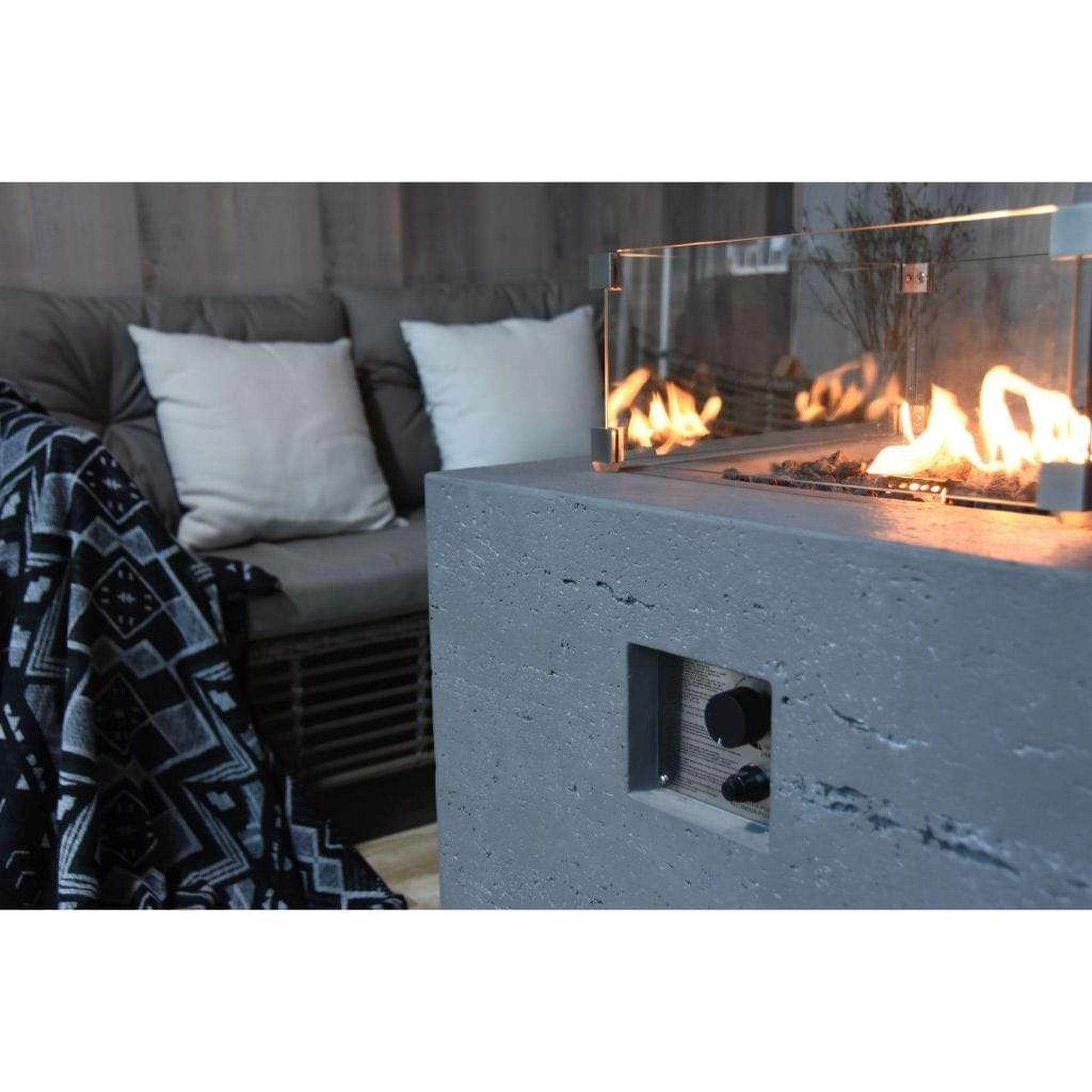 Modeno Ellington 27" Light Gray Fire Table