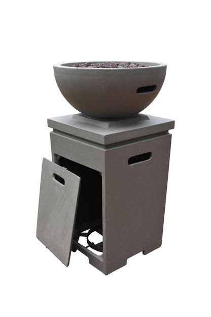 Modeno Exeter 21" Light Gray Fire Pit