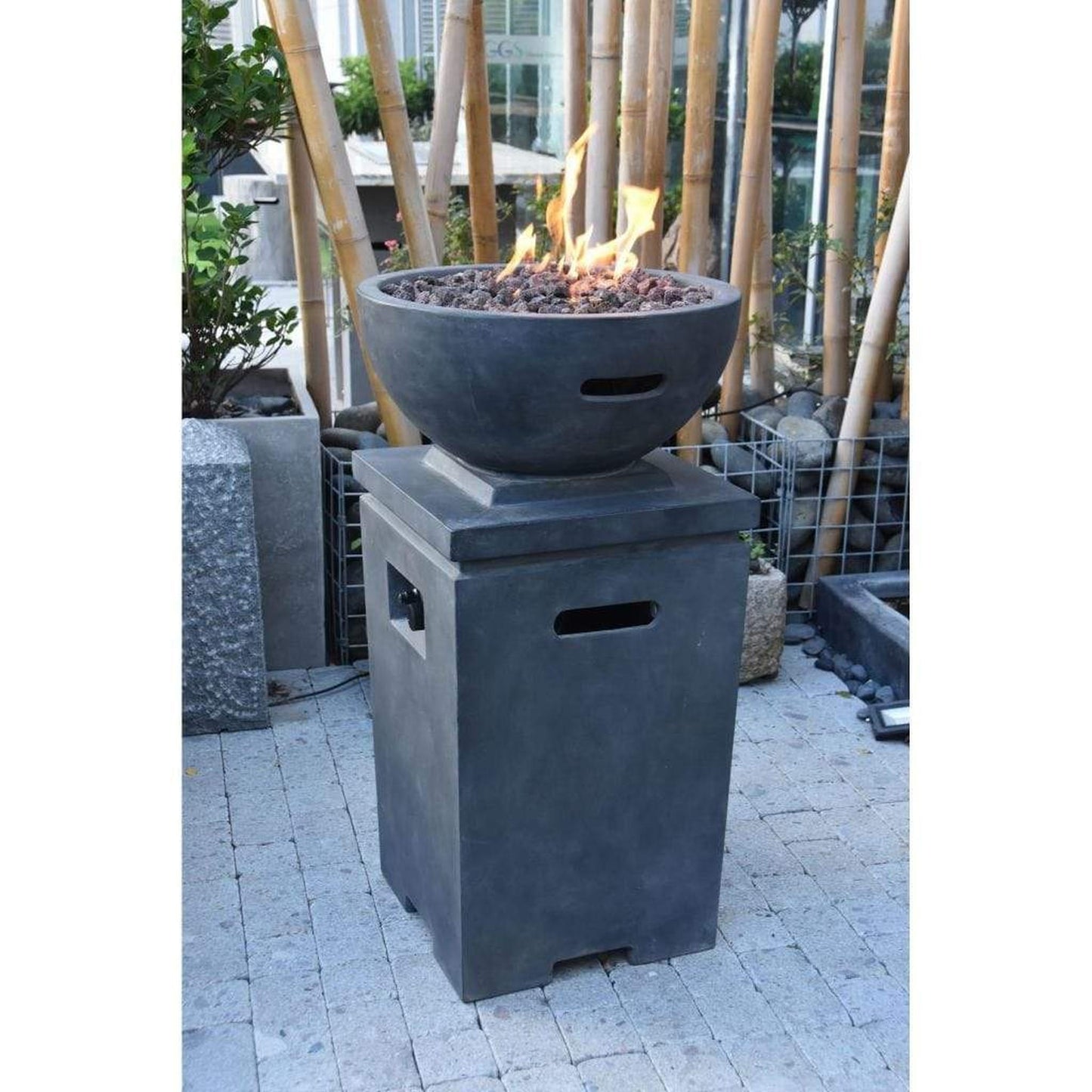 Modeno Exeter 21" Dark Gray Fire Pit