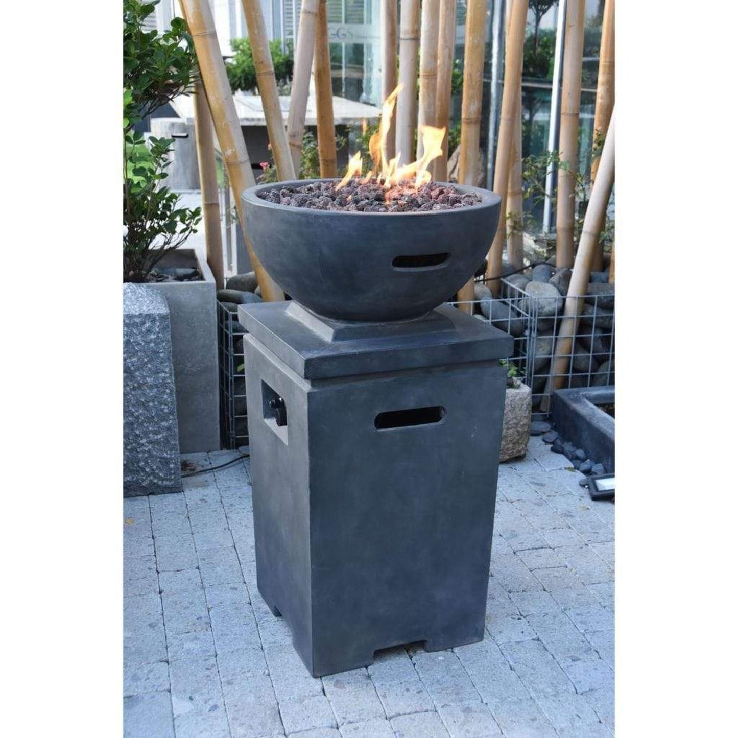 Modeno Exeter 21" Dark Gray Fire Pit