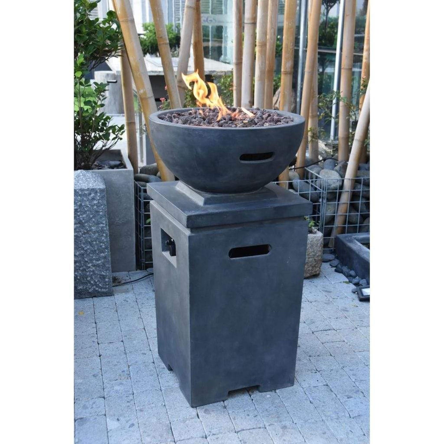 Modeno Exeter 21" Dark Gray Fire Pit