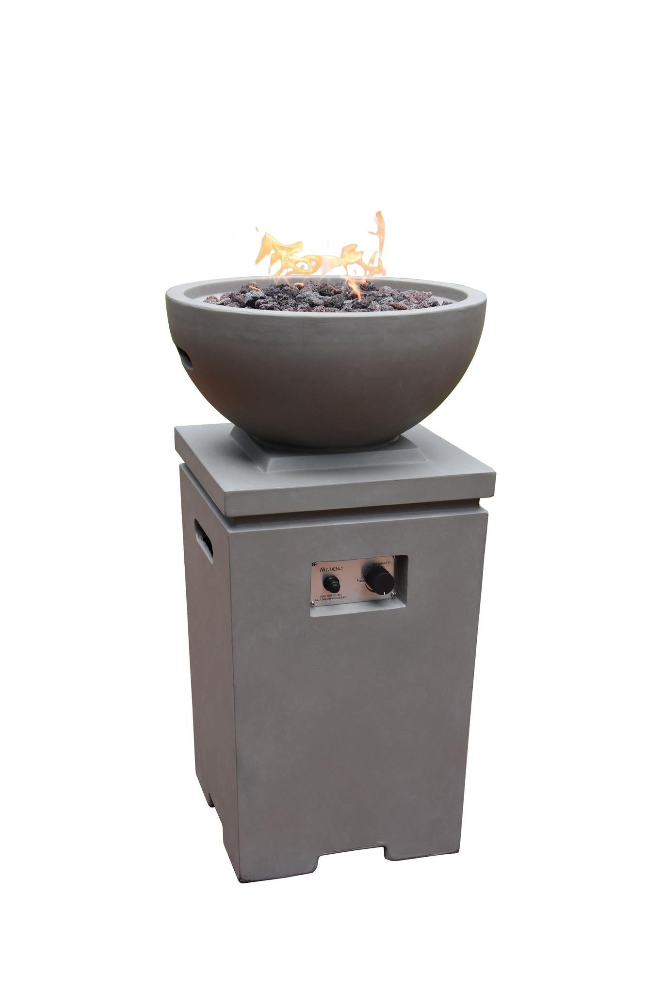 Modeno Exeter 21" Light Gray Fire Pit