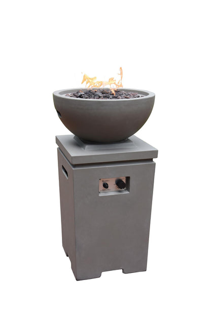 Modeno Exeter 21" Dark Gray Fire Pit