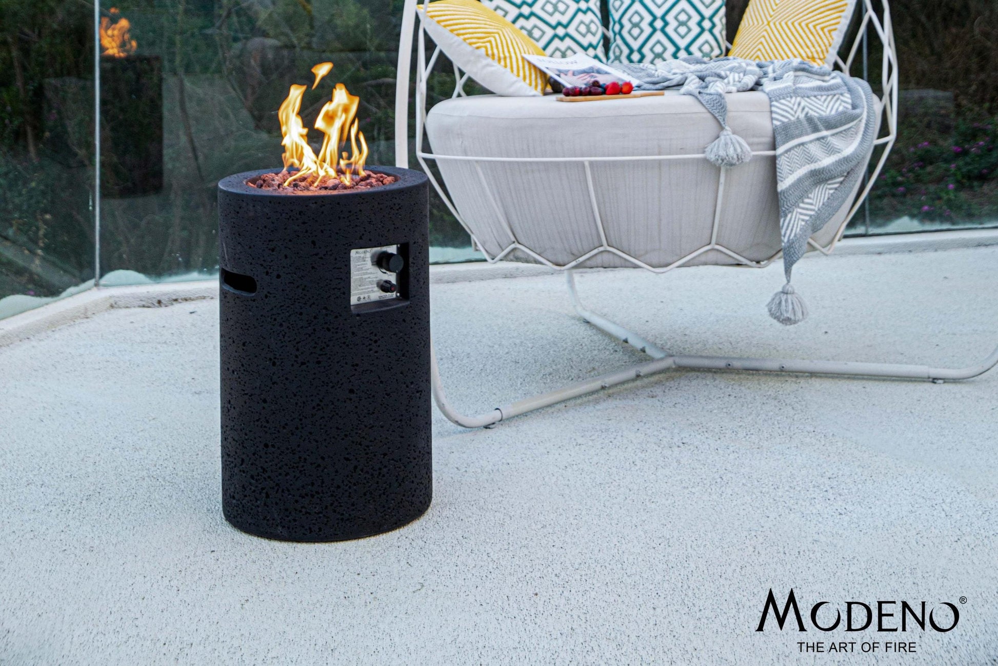 Modeno Fire 18" Lava Tube Fire Pit