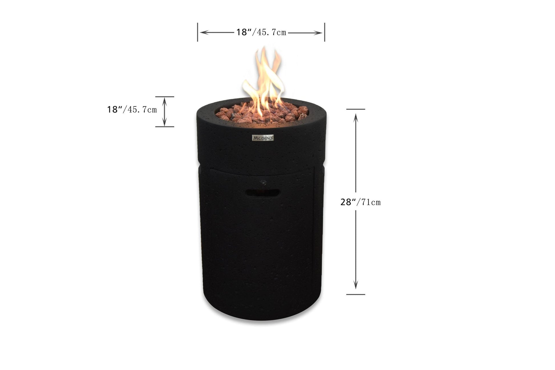 Modeno Fire 18" Lava Tube Fire Pit