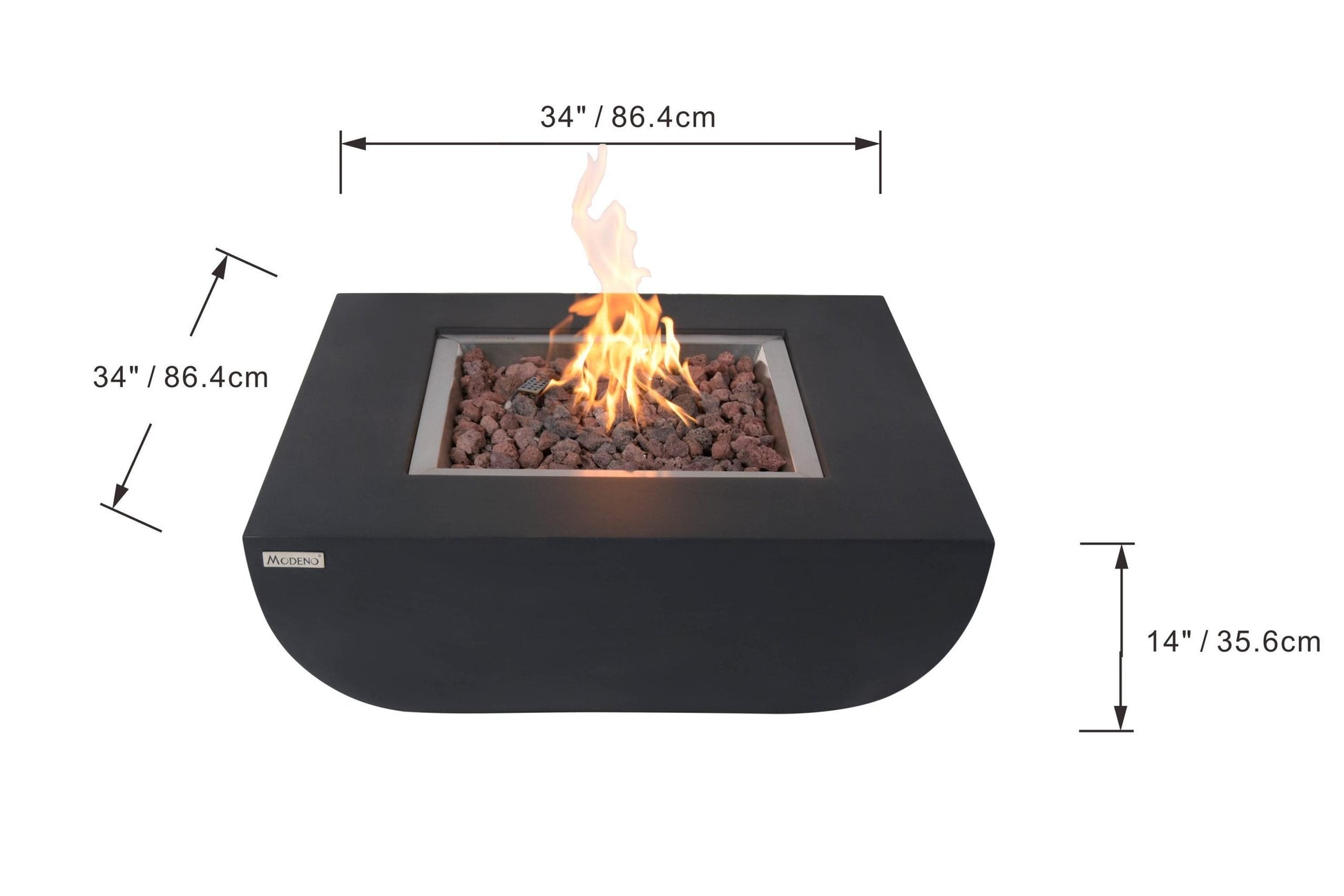 Modeno Fire 34" Aurora Propane Fire Table