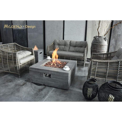 Modeno Fire 34" Classic Gray Wilton Natural Gas Fire Table