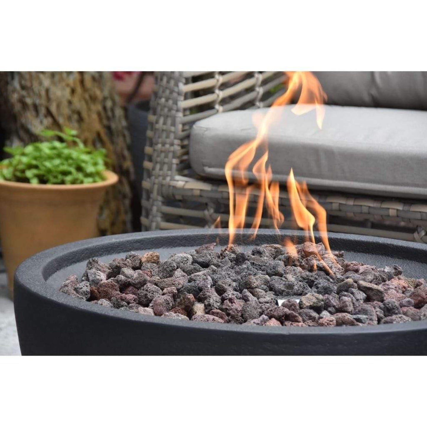 Modeno Jefferson 26" Black Natural Gas Fire Bowl