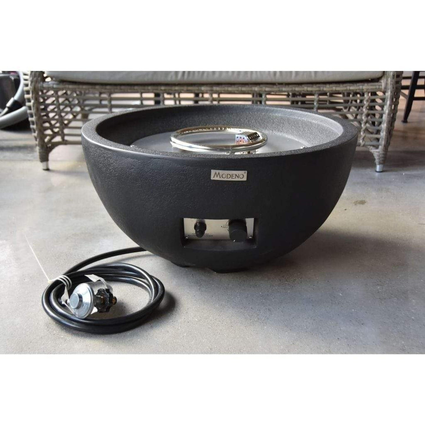 Modeno Jefferson 26" Black Natural Gas Fire Bowl