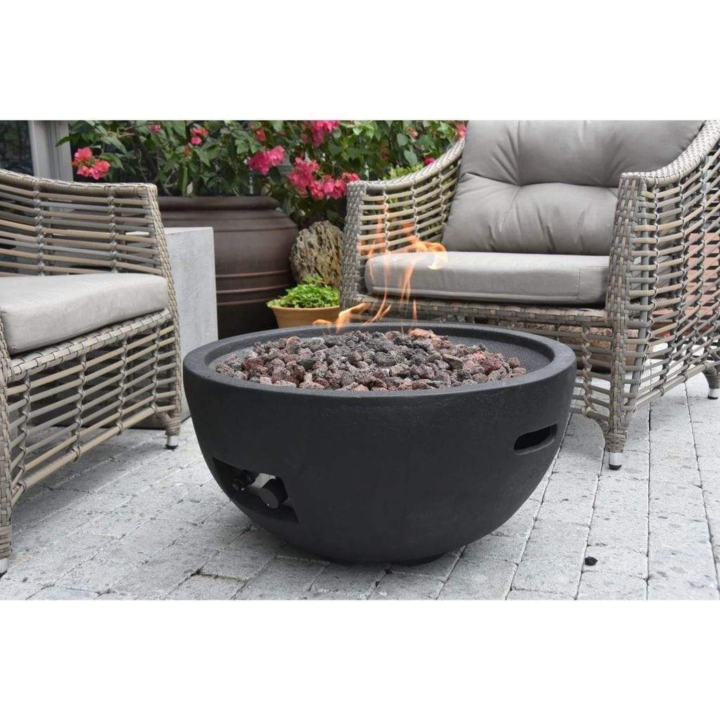 Modeno Jefferson 26" Black Natural Gas Fire Bowl
