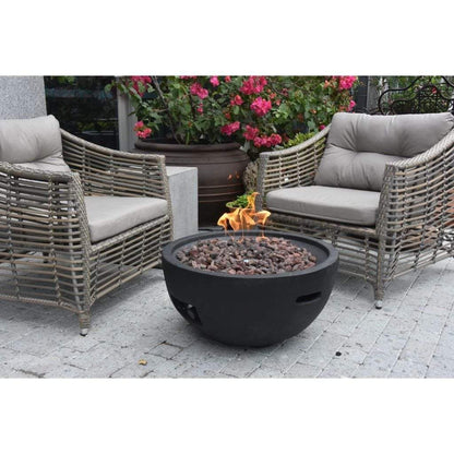 Modeno Jefferson 26" Black Natural Gas Fire Bowl