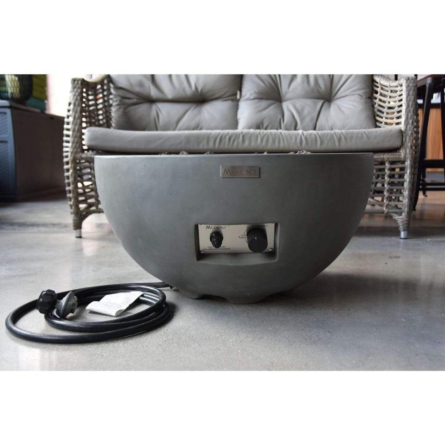 Modeno Nantucket 26" Gray Liquid Propane Fire Bowl