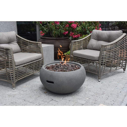 Modeno Newbridge 26" Gray Liquid Propane Fire Bowl