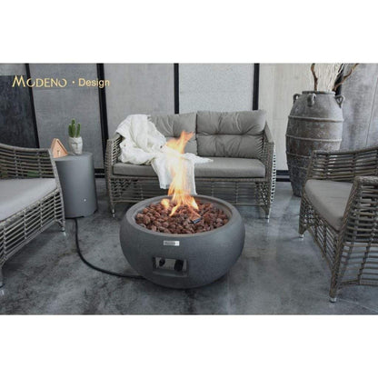 Modeno Newbridge 26" Gray Natural Gas Fire Bowl
