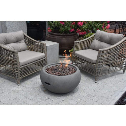 Modeno Newbridge 26" Gray Natural Gas Fire Bowl