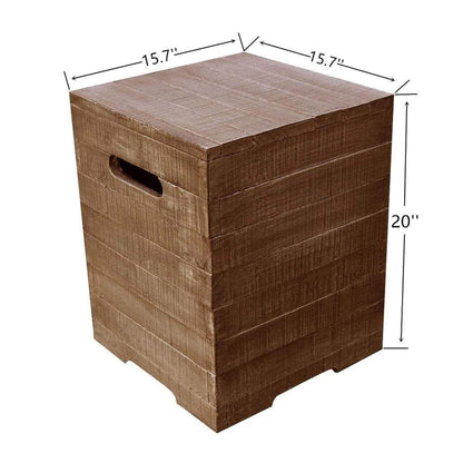 Modeno ONB018RW 15" Redwood Square Tank Cover