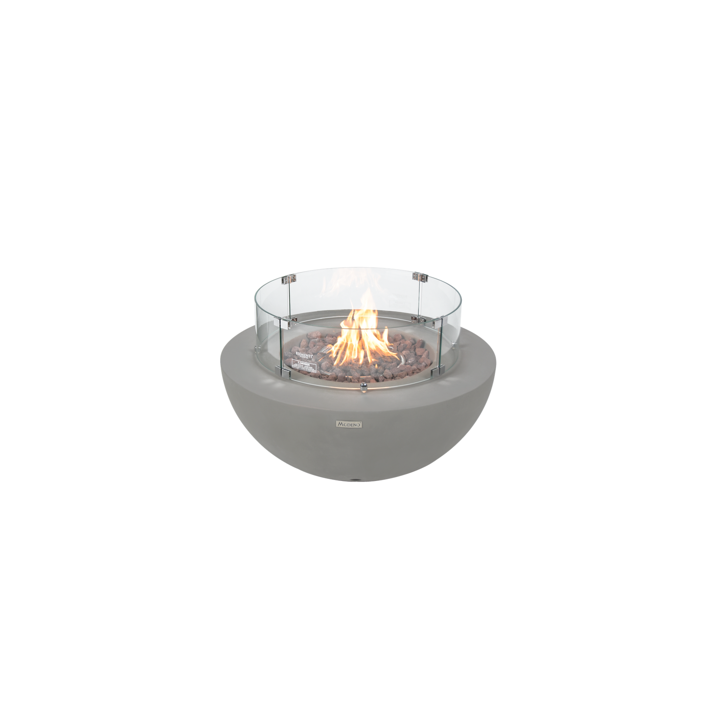 Modeno Roca 34" Gray Bowl Concrete Liquid Propane Fire Table