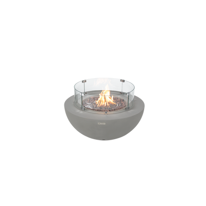 Modeno Roca 34" Gray Bowl Concrete Liquid Propane Fire Table