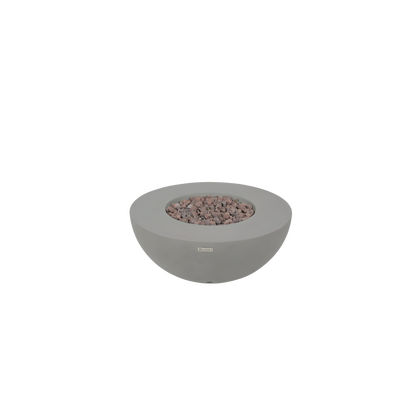 Modeno Roca 34" Gray Bowl Concrete Liquid Propane Fire Table