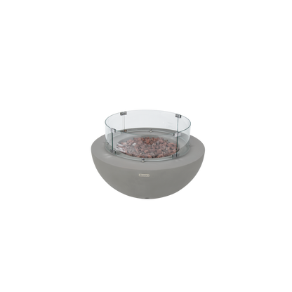 Modeno Roca 34" Gray Bowl Concrete Liquid Propane Fire Table