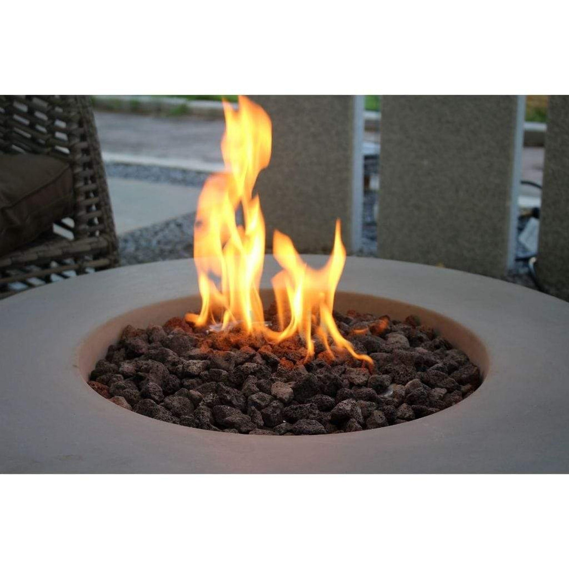 Modeno Roca 34" Gray Bowl Concrete Natural Gas Fire Table