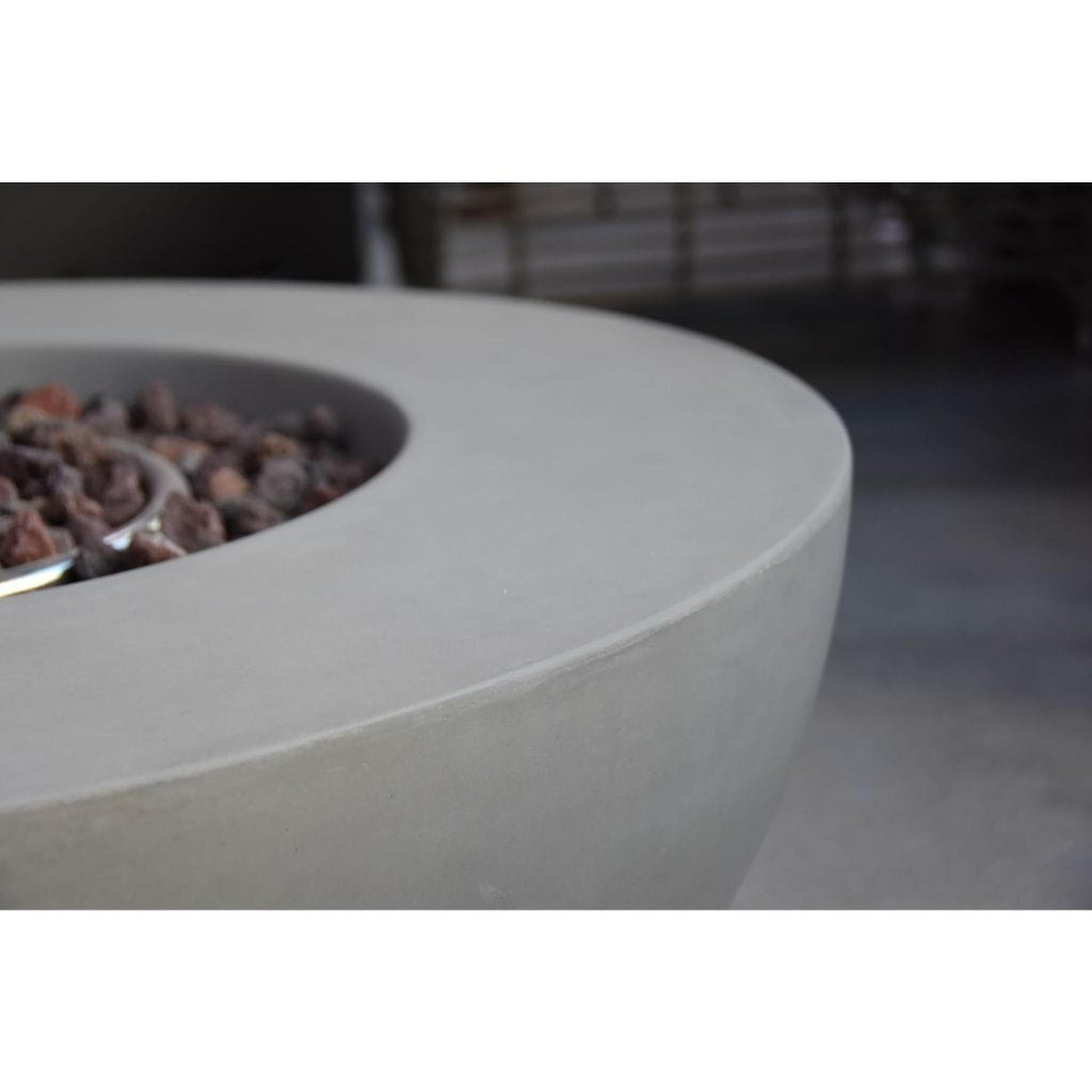 Modeno Roca 34" Gray Bowl Concrete Natural Gas Fire Table