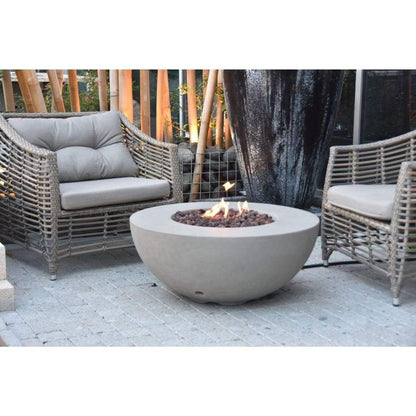 Modeno Roca 34" Gray Bowl Concrete Natural Gas Fire Table