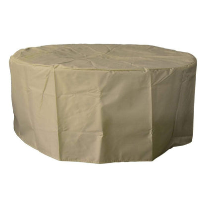 Modeno Venice 34" Black Round Concrete Liquid Propane Fire Table