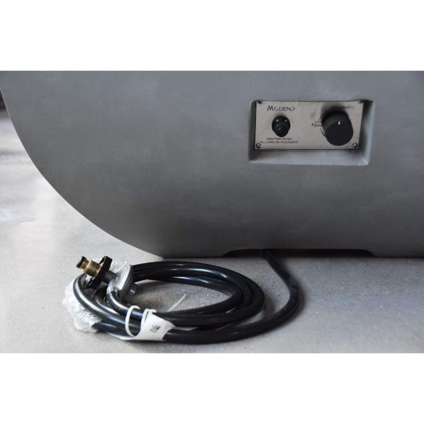 Modeno Westport 34" Gray Square Liquid Propane Fire Bowl