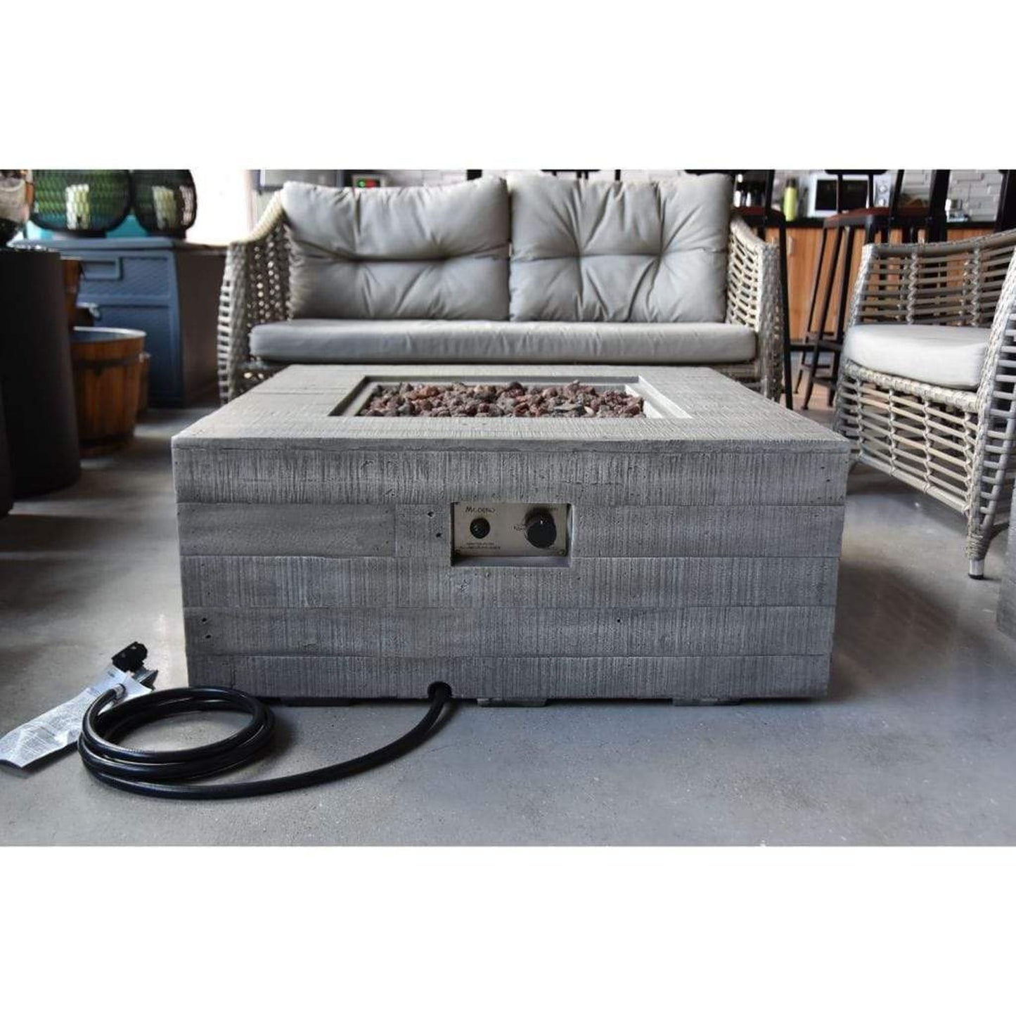 Modeno Wilton 34" Classic Gray Natural Gas Natural Gas Fire Table