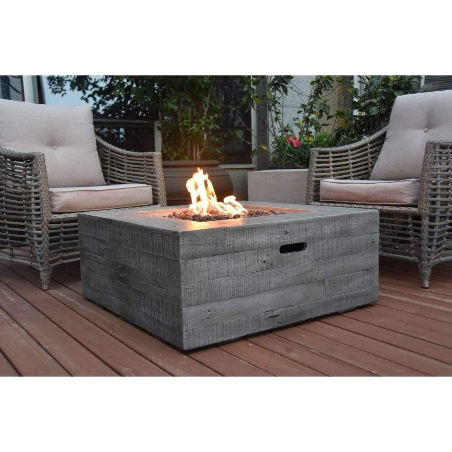 Modeno Wilton 34" Classic Gray Natural Gas Natural Gas Fire Table