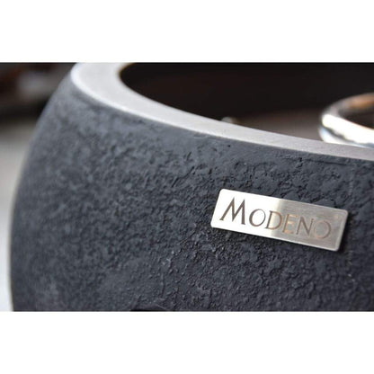 Modeno York 27" Black Concrete Natural Gas Fire Bowl