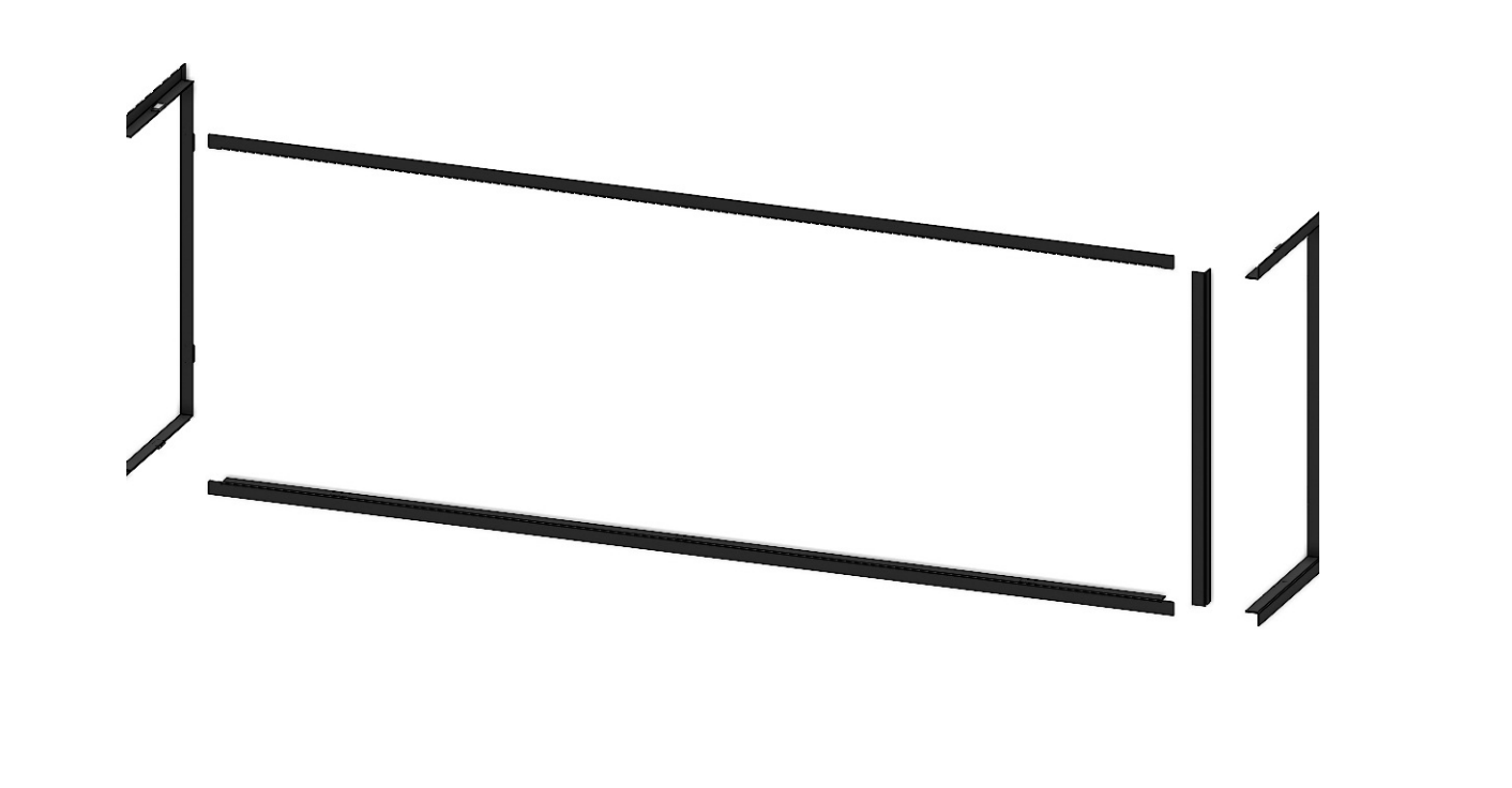 Modern Flames 5 Piece Trim Kit for 44" Landscape Pro Multi-Sided Fireplace