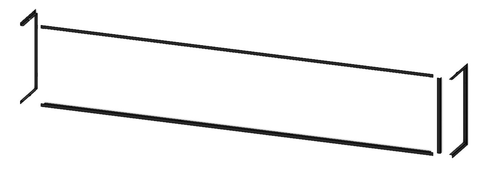 Modern Flames 5 Piece Trim Kit for 80" Landscape Pro Multi-Sided Fireplace