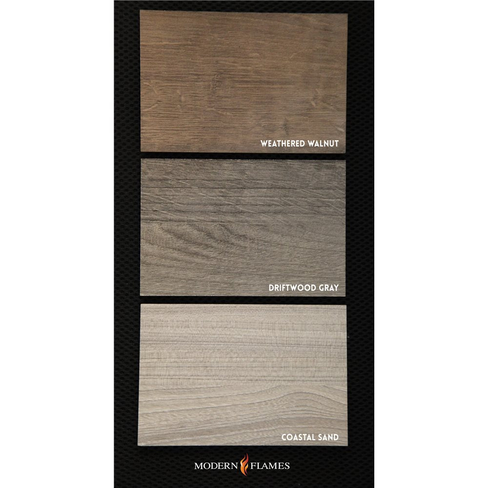 Modern Flames Coastal Sand Allwood Media Main Wall System for Spectrum Slimline 60" Fireplace