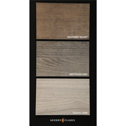 Modern Flames Coastal Sand Allwood Single Side Wall With Shelves for Allwood Main Wall and Spectrum Slimline 60" Fireplace - 1 Side
