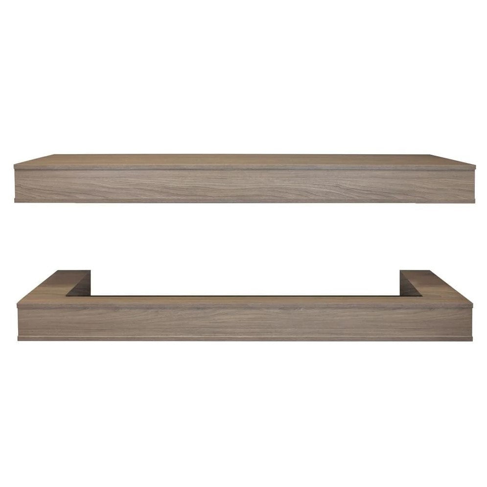 Modern Flames Coastal Sand Studio Suite Floating Mantel Set for 52" Orion Multi Fireplace