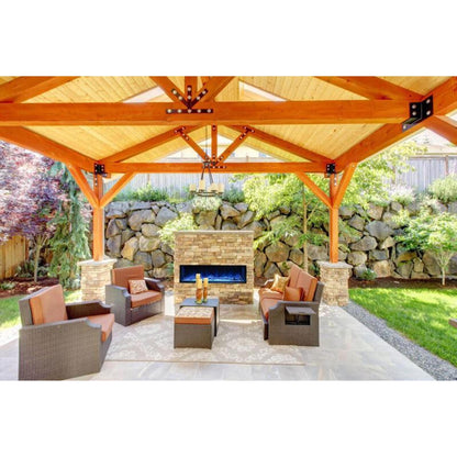Modern Flames Landscape Pro 96" Multi-Sided Built-in Electric Fireplace