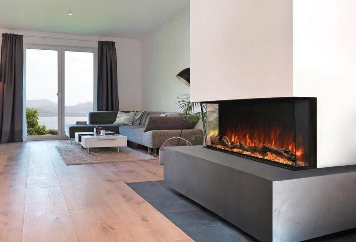 Modern Flames Landscape Pro 96" Multi-Sided Built-in Electric Fireplace