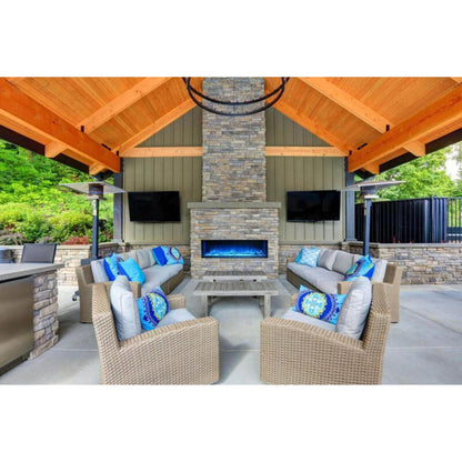 Modern Flames Landscape Pro 96" Multi-Sided Built-in Electric Fireplace