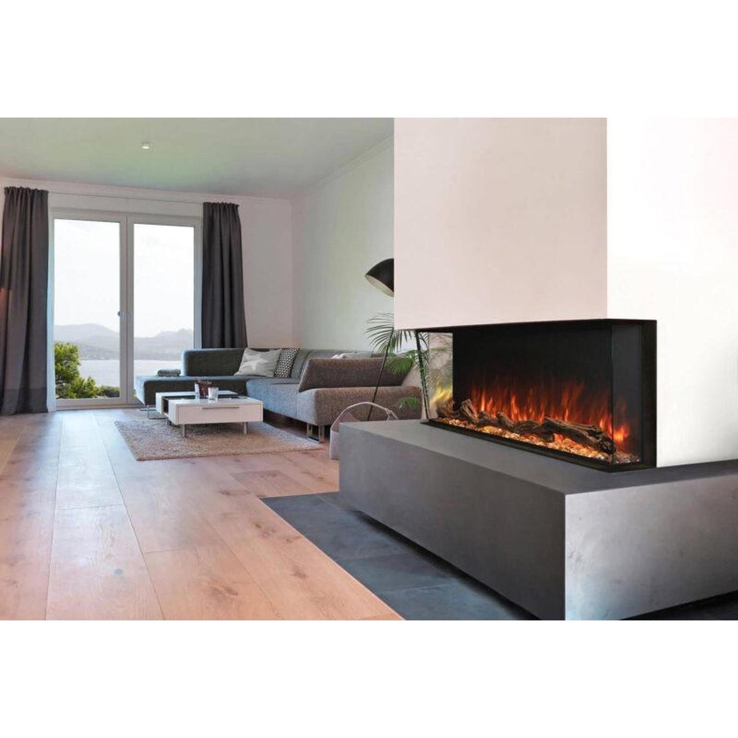 Modern Flames Landscape Pro 96" Multi-Sided Built-in Electric Fireplace