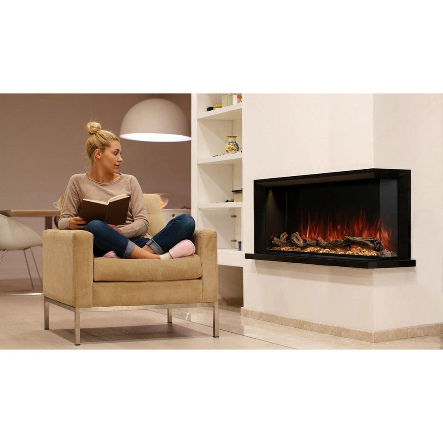 Modern Flames Landscape Pro 68" Multi-Sided Built-in Electric Fireplace