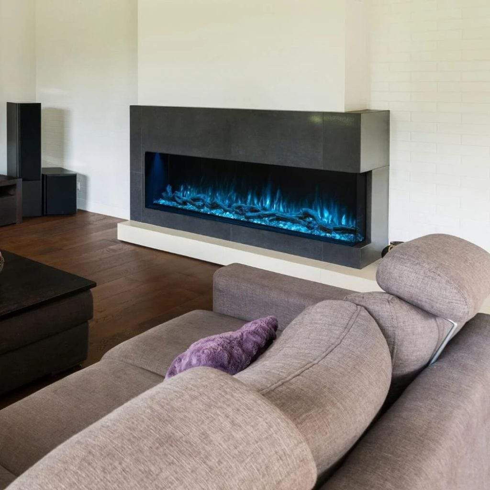 MODERN FLAMES Landscape Pro Multi-Sided 96-inch Electric Fireplace
